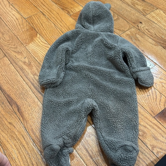 Carters Baby Bear Fleece Bunting Zip Front Winter Jumpsuit 3 Month very warm!! - Picture 5 of 5